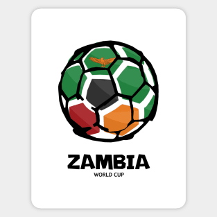 Zambia Football Country Flag Sticker